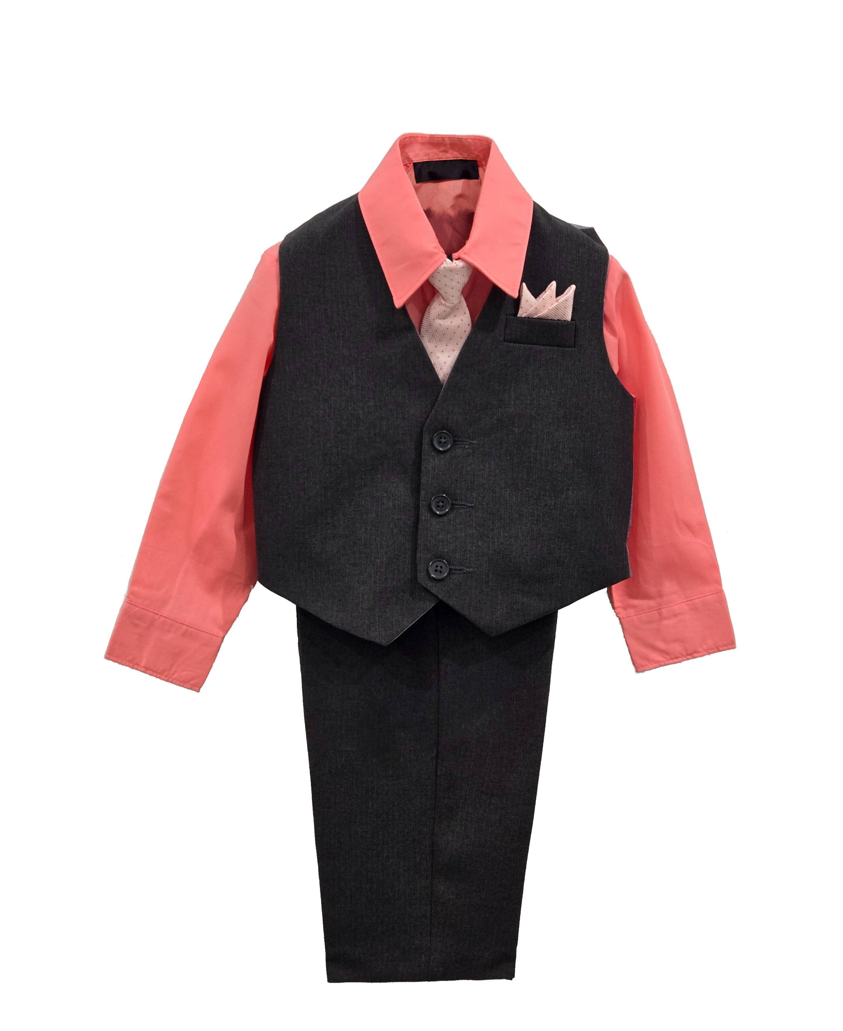 b-one inc - Wholesale Suit Set - Kids - Boys' Vest Suit Set, 5-Piece, Many Colors, Sizes 2T-141