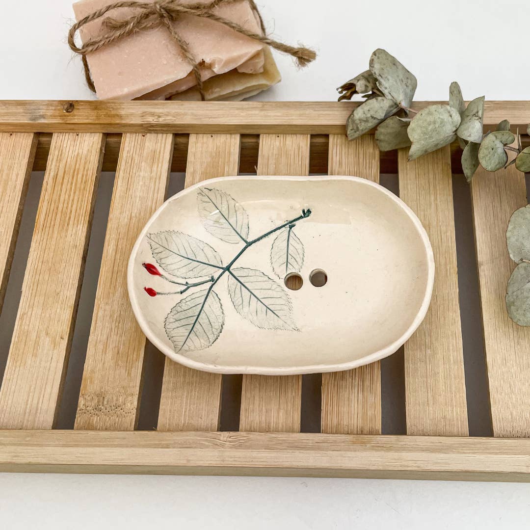 NaturoTheke - Wholesale Bath Soap Dish - Ina Soap Dish (Small) - Rosehip