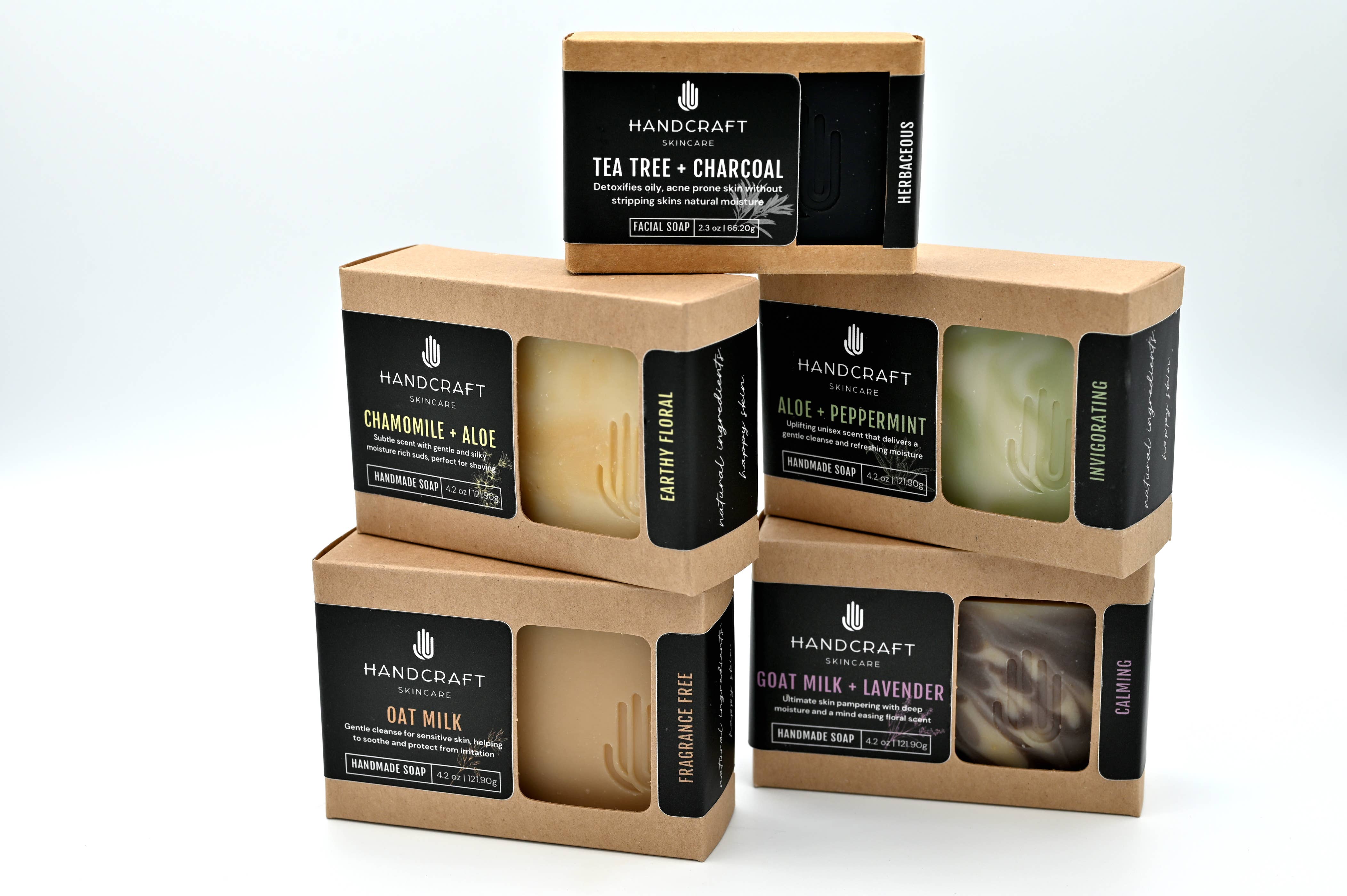 HandCraft Skincare - Wholesale Facial Cleanser - Tea Tree + Charcoal Detoxifying Facial Soap14