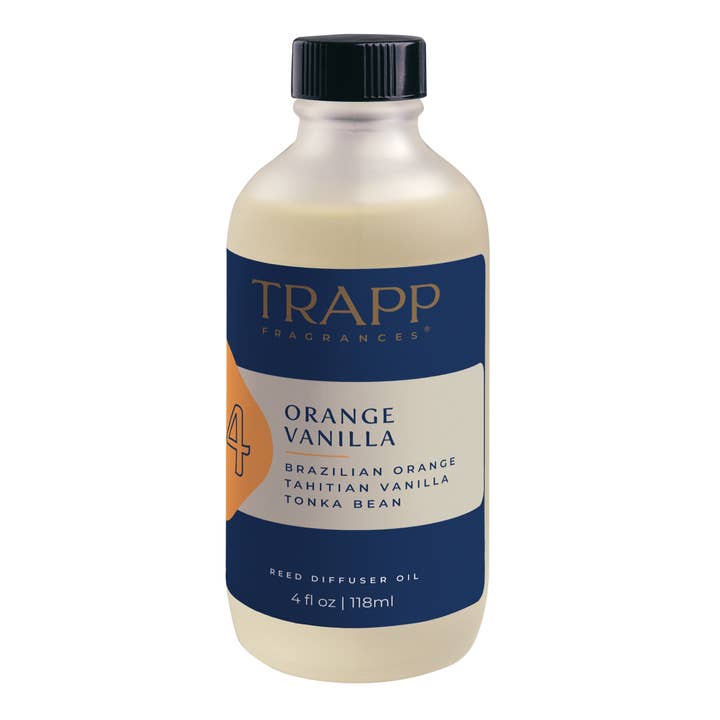 No. 04 Orange Vanilla 4 oz. Reed Diffuser Refill for wholesale by Trapp Fragrances