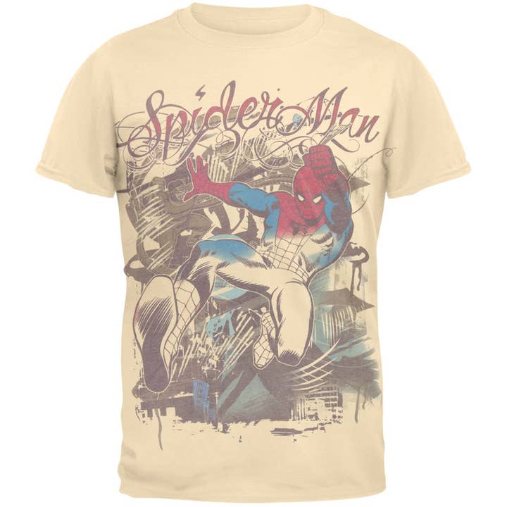 Official Store - Wholesale Screen Printed T-Shirt - Men's - Spider-Man - Ock Flourish Soft Men's T Shirt