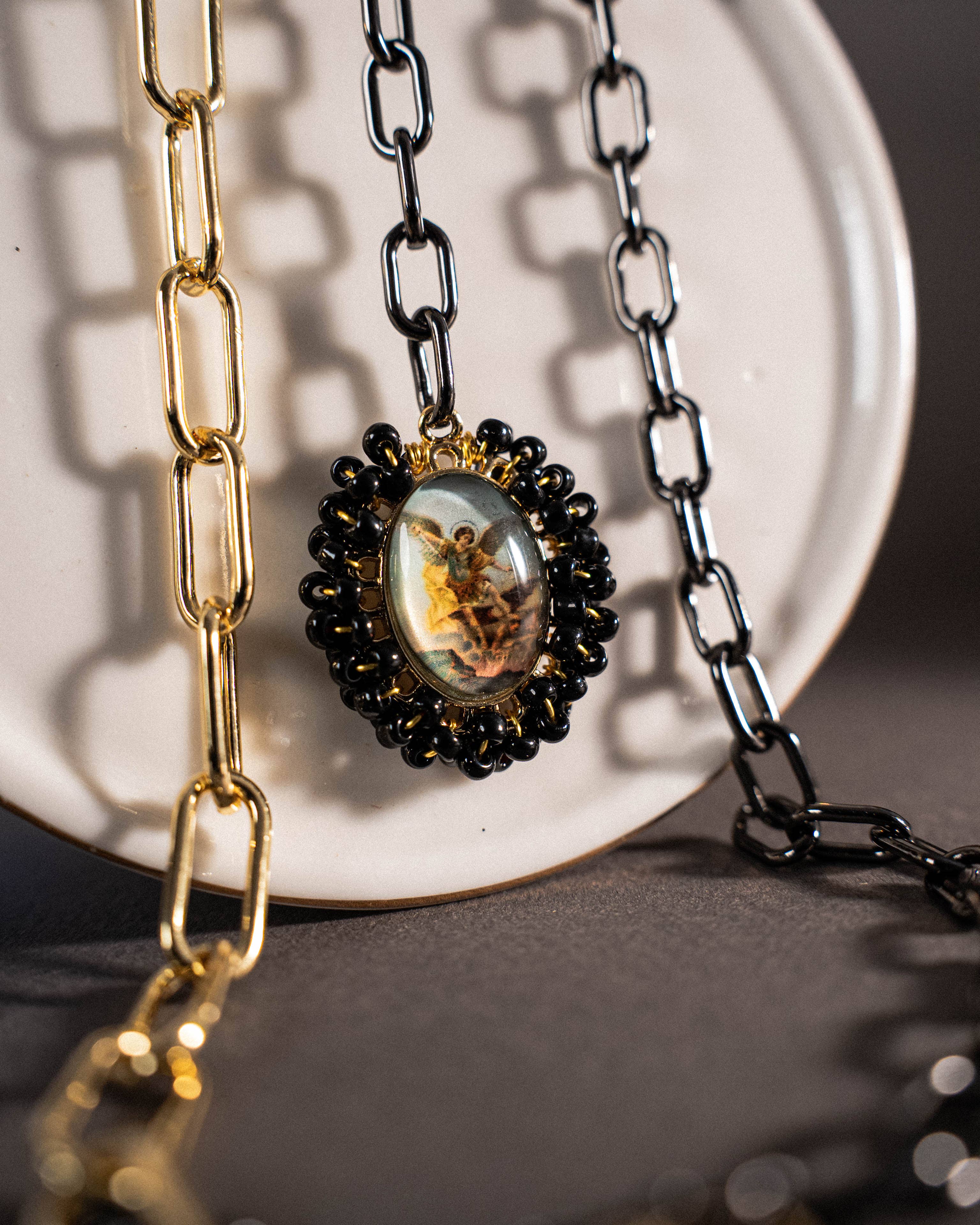 PHOEBE´S - Wholesale Pendant/Charm Necklace - St. Michael the Archangel Necklace – Protection and Strength in Every Detail2