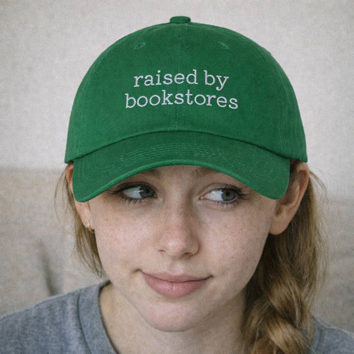 Raised By Libraries Embroidered Hat for wholesale by DaisyChainDesignCo