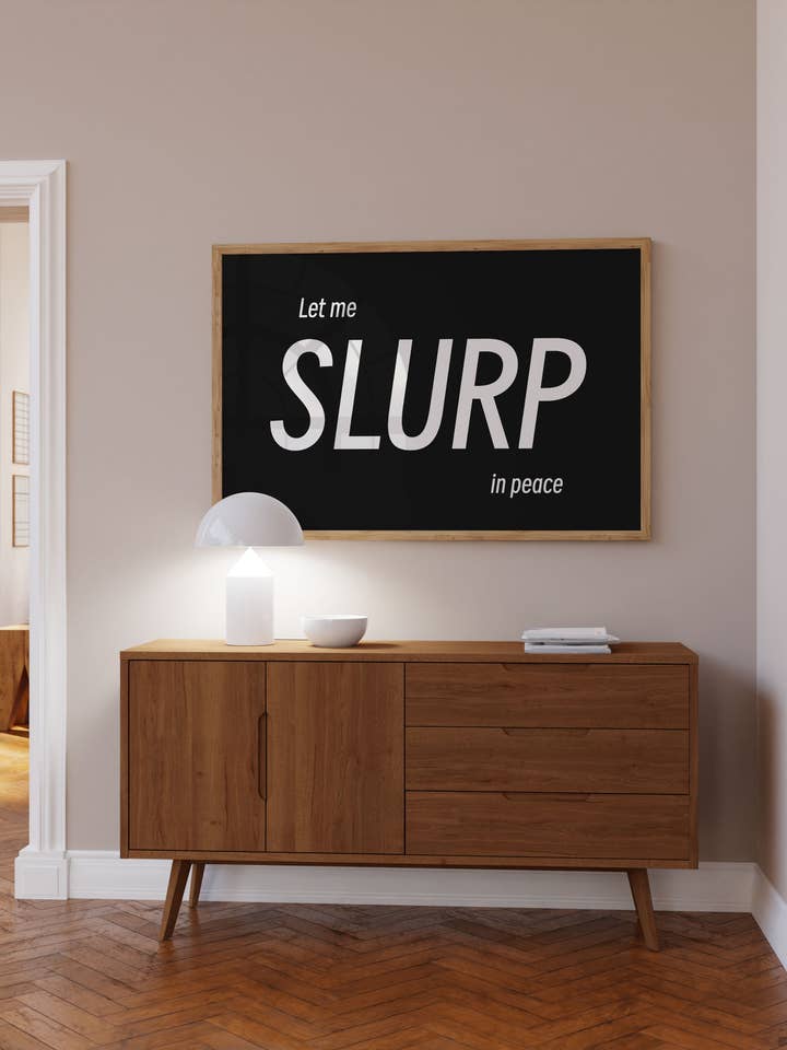 Lad mig slubre i fred humor Køkken Madelsker Kunsttryk for engroshandel hos My own Bohome