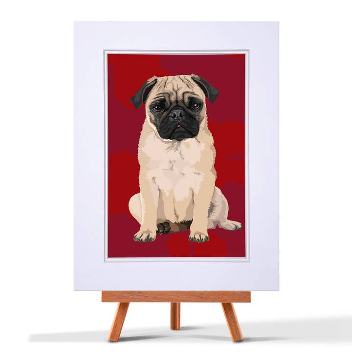 Mops Print för wholesale av Leslie Gerry