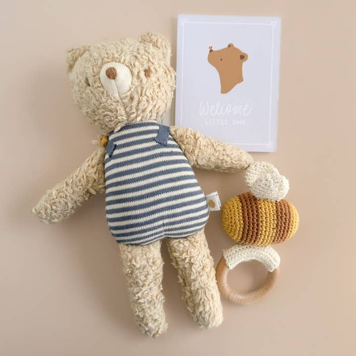 The Blueberry Hill - Venta al por mayor Tarjetas de bebé - Tarjeta de Felicitación Bienvenido Pequeño Abeja Oso4