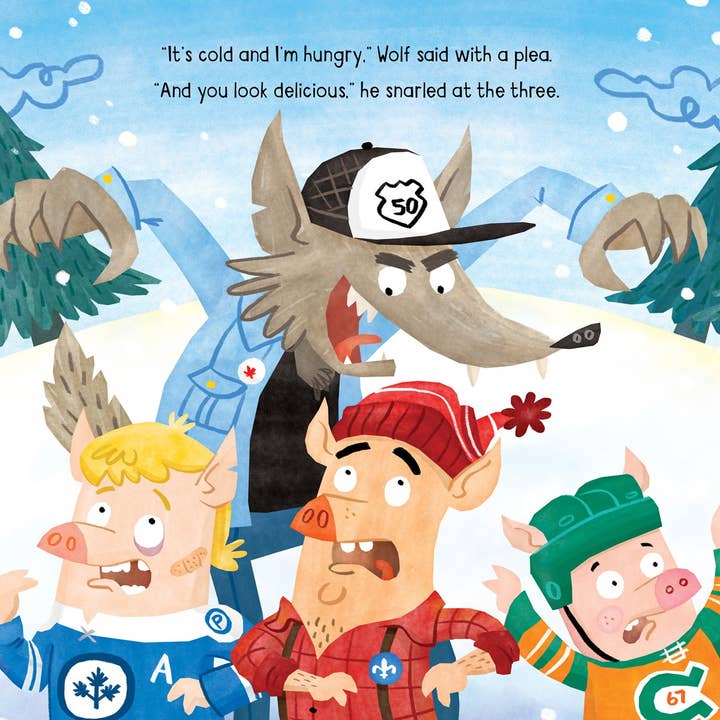 Sleeping Bear Press - Wholesale Book - Kids - The Three Canadian Pigs: A Hockey Story Picture Book