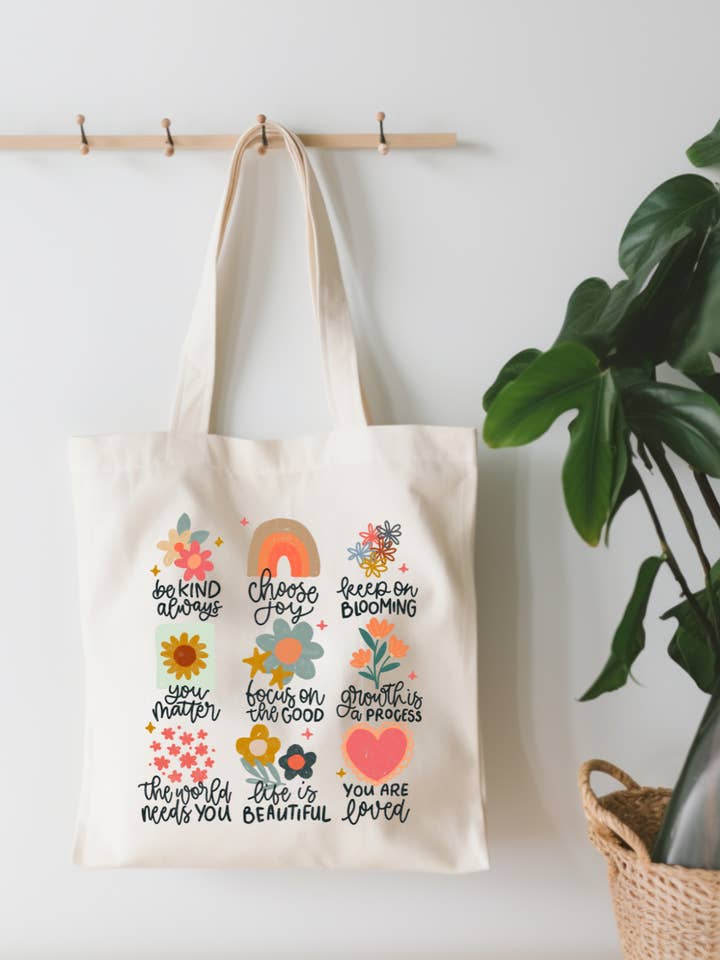 Choose Kindness Canvas Tote Bag for wholesale by EnchantingSunshine