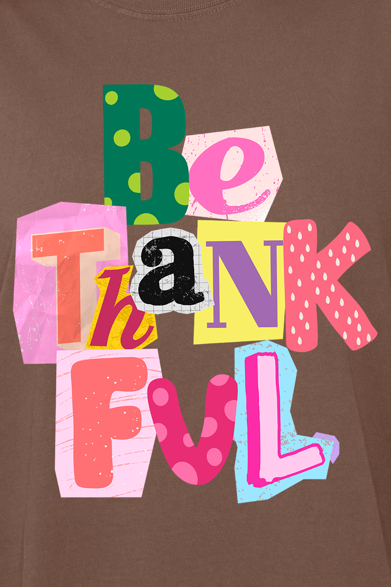 Wholesale Accessory Market - Vente Transfert pour sublimation - Gras Soyez reconnaissant Prêt à presser Transfert DTF0