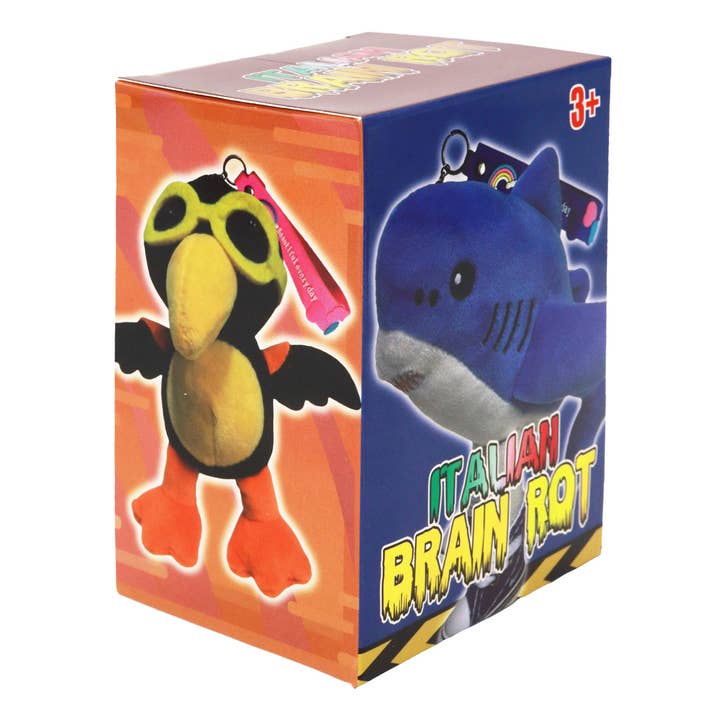 ASSORTED Brain Rot Plushie Wristlet Mystery Box - 6 Pcs for wholesale on Faire4