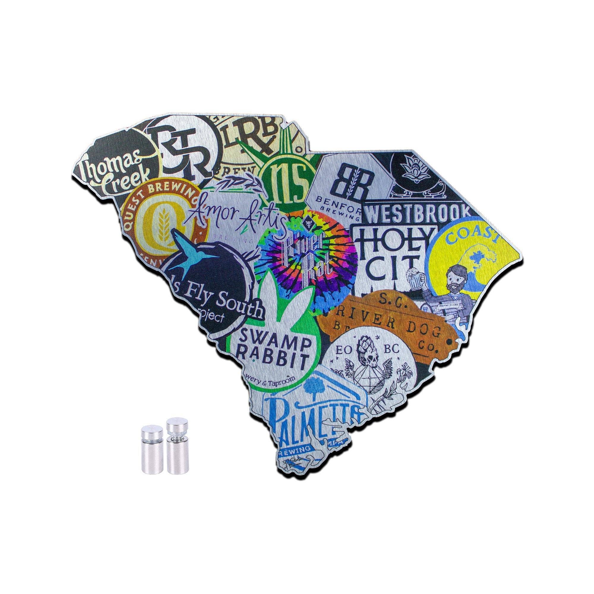 States Of Brew - Wholesale Sign - "Hoppy Faces, Barley Places"10