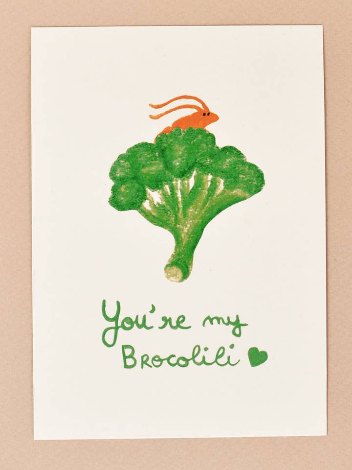 Broccoli- Postcard for wholesale by Studio Narine