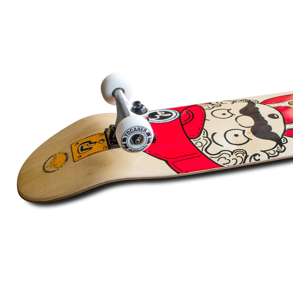 Yocaher Skateboards – Prancha de skate por atacado – Skate gráfico completo 7,75" - Retro Series - Stache5