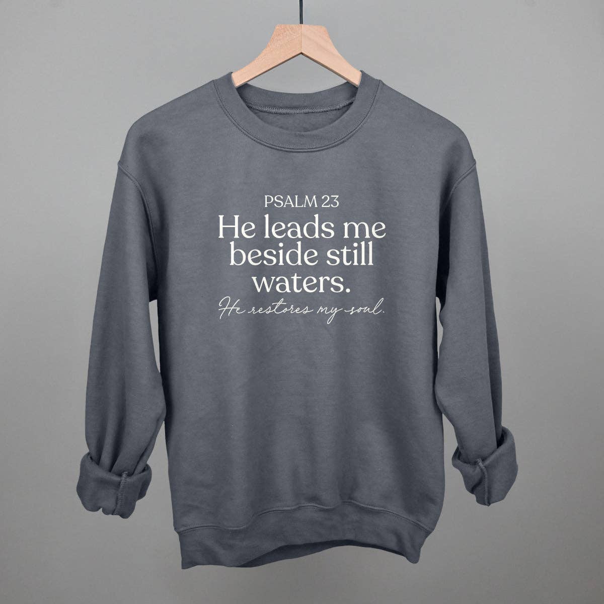 Ivy + Cloth - Wholesale Screen Printed T-Shirt - Women's - Psalm 23 He Restores My Soul6