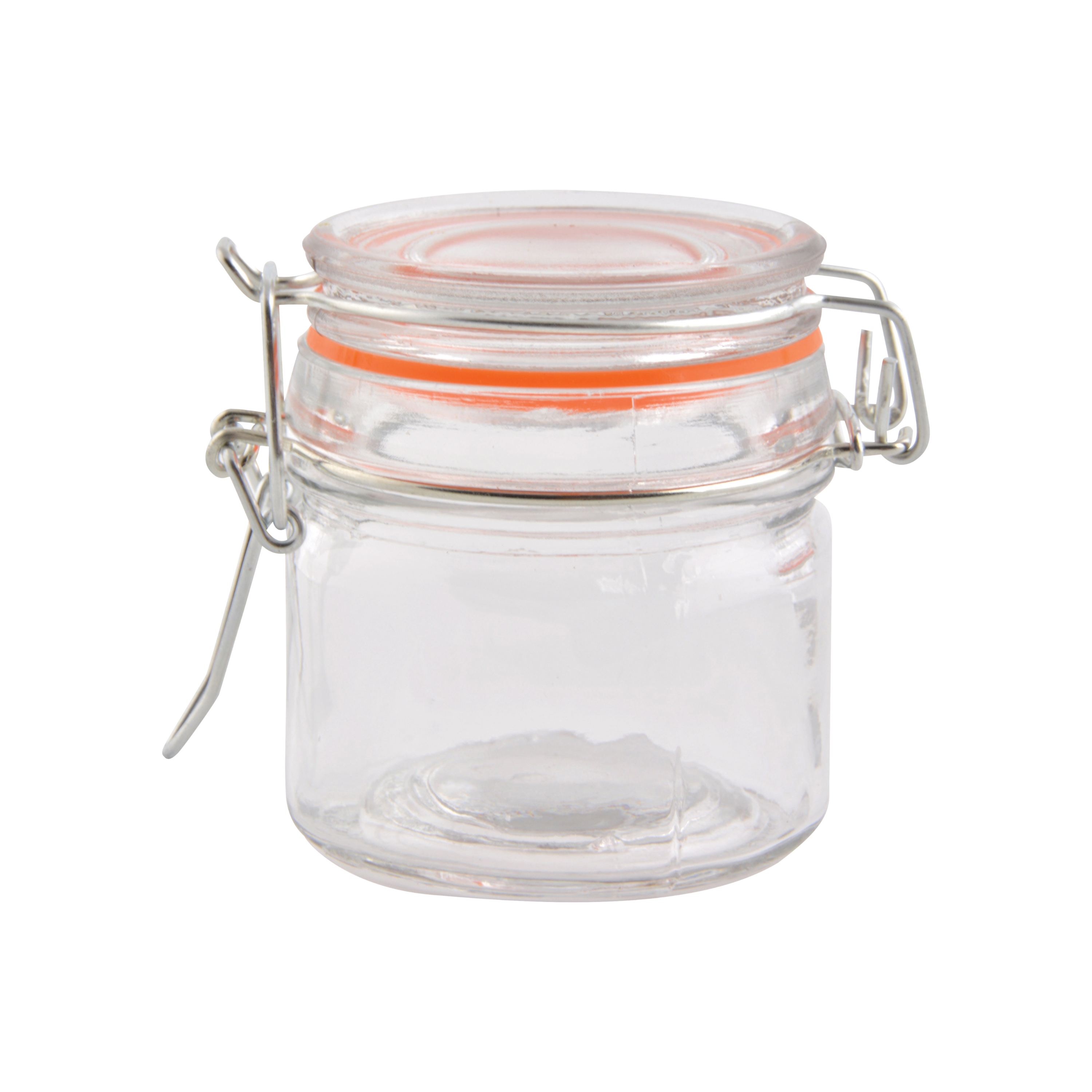 Esschert Design USA - Wholesale Jar - 12 Pc Flip-Top Jar Set, 0.09 L, Glass, Clear - Small3