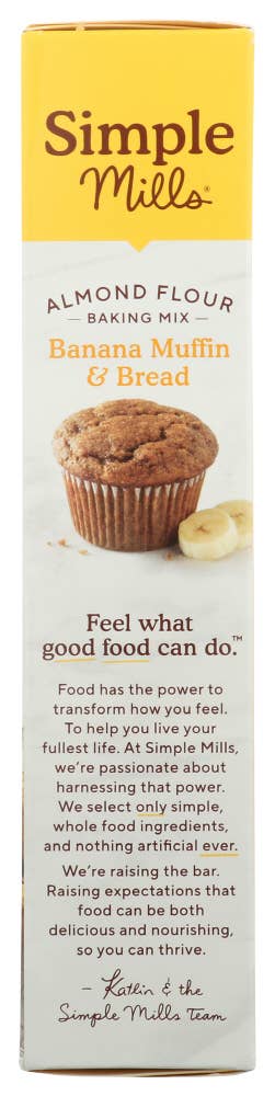KeHE Distributors, LLC - Wholesale Muffin Mix - Simple Mills Mix Muffin Banana 9 oz2