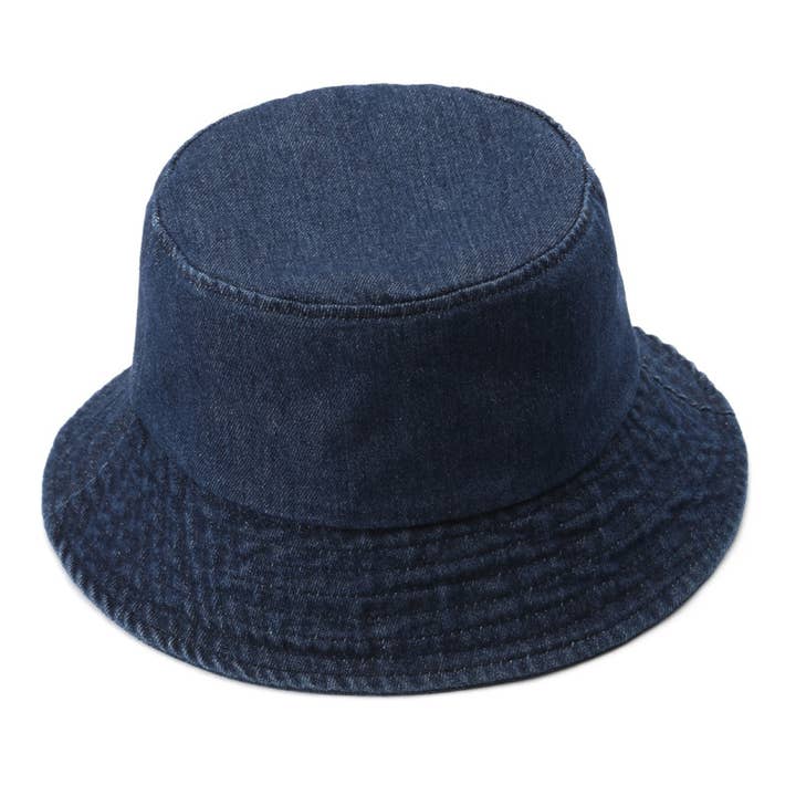 ACCITY - Wholesale Bucket Hat - Women's - WOMEN VINTAGE DENIM CASUAL BUCKET HAT_CWAH05104
