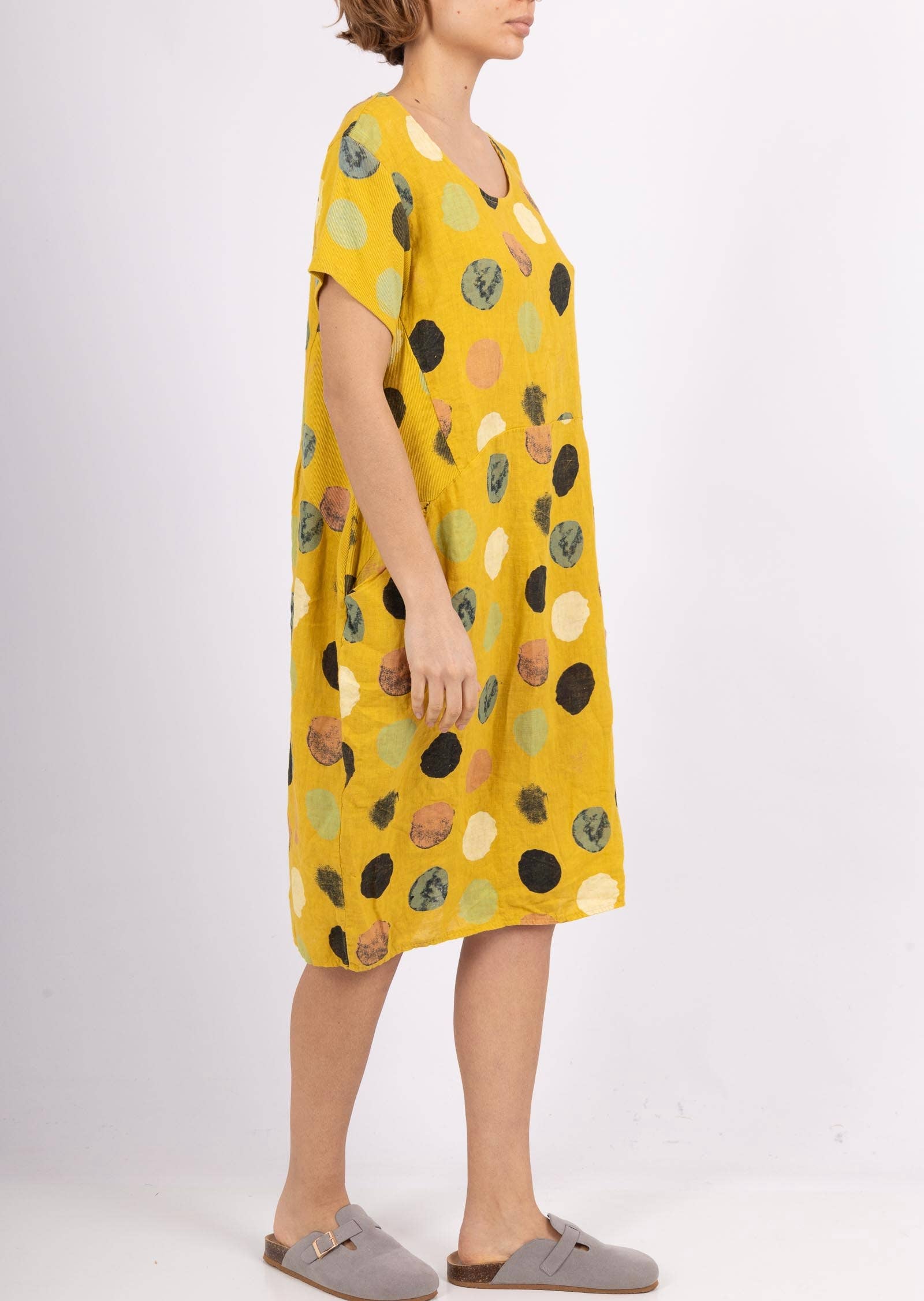 LINEN & COTTON HOUSE - Wholesale Jurk - Dames - 3533 jurk van linnen | dameskleding44