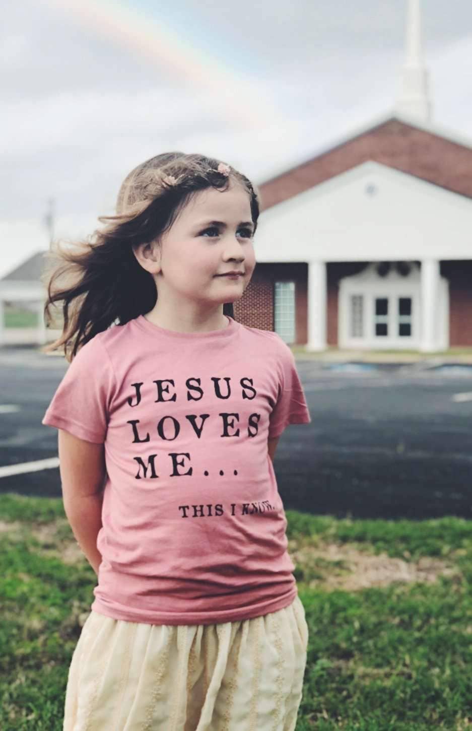 Ruby’s Rubbish - Wholesale Screen Printed T-Shirt - Kids - Jesus Loves Me | Kid's T-Shirt | Ruby’s Rubbish®1