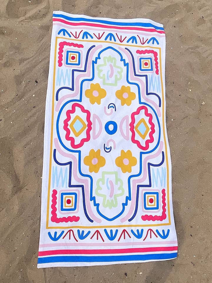 Serviette persane Squiggle pour la vente par Lady Thom