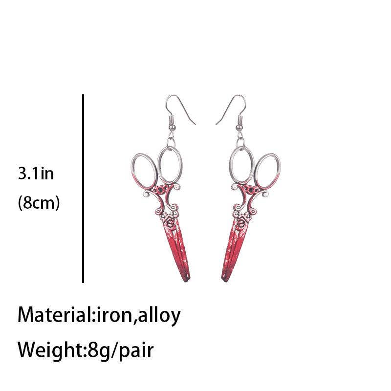 Mio Queena - Wholesale Dangle Earrings - Terror Halloween Dress Up Blood Earrings4