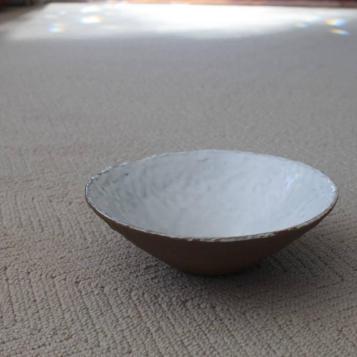 Handmade Ceramic Bowl Earthen Texture With White Interior for wholesale by Sok Living