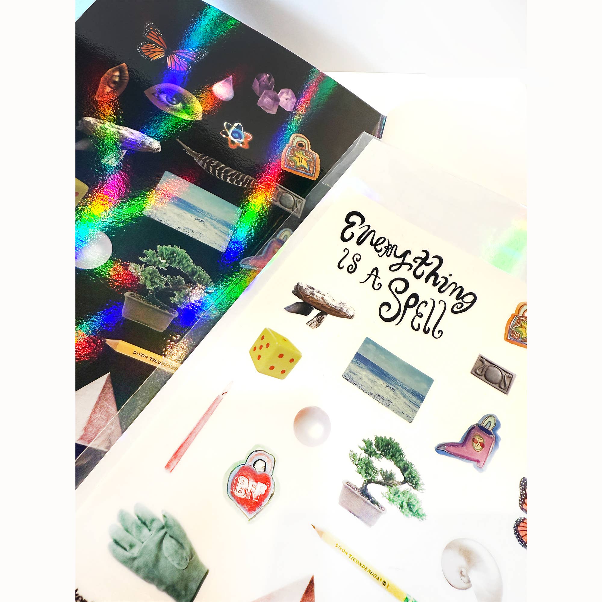 Holly Simple - Wholesale Notebook - Everything is a Spell Holographic Notebook + Sticker Set1