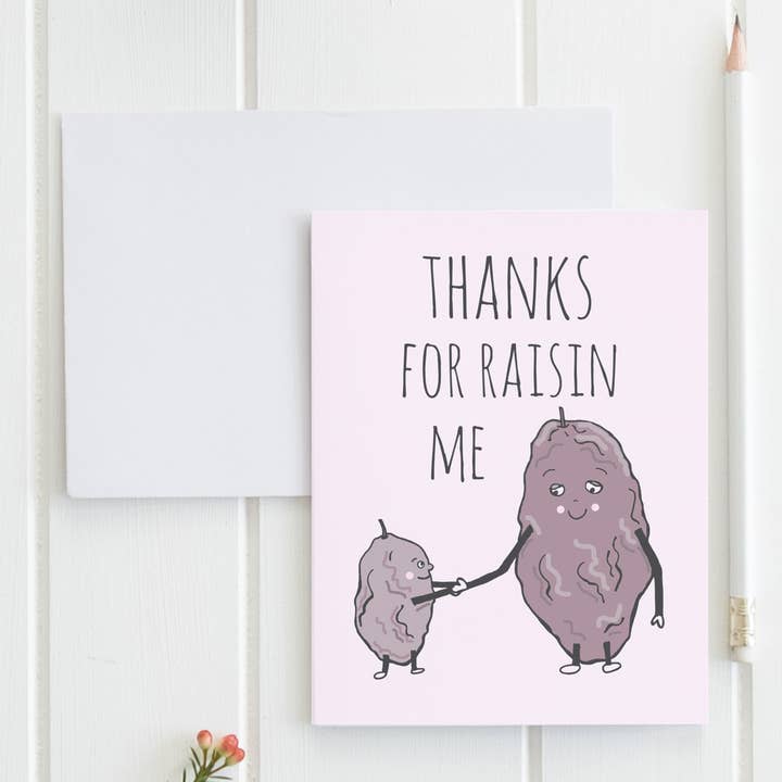 Gracias por Raisin Me - Tarjetas de Felicitación Divertidas - OFERTA para venta al por mayor de Moonlight Makers