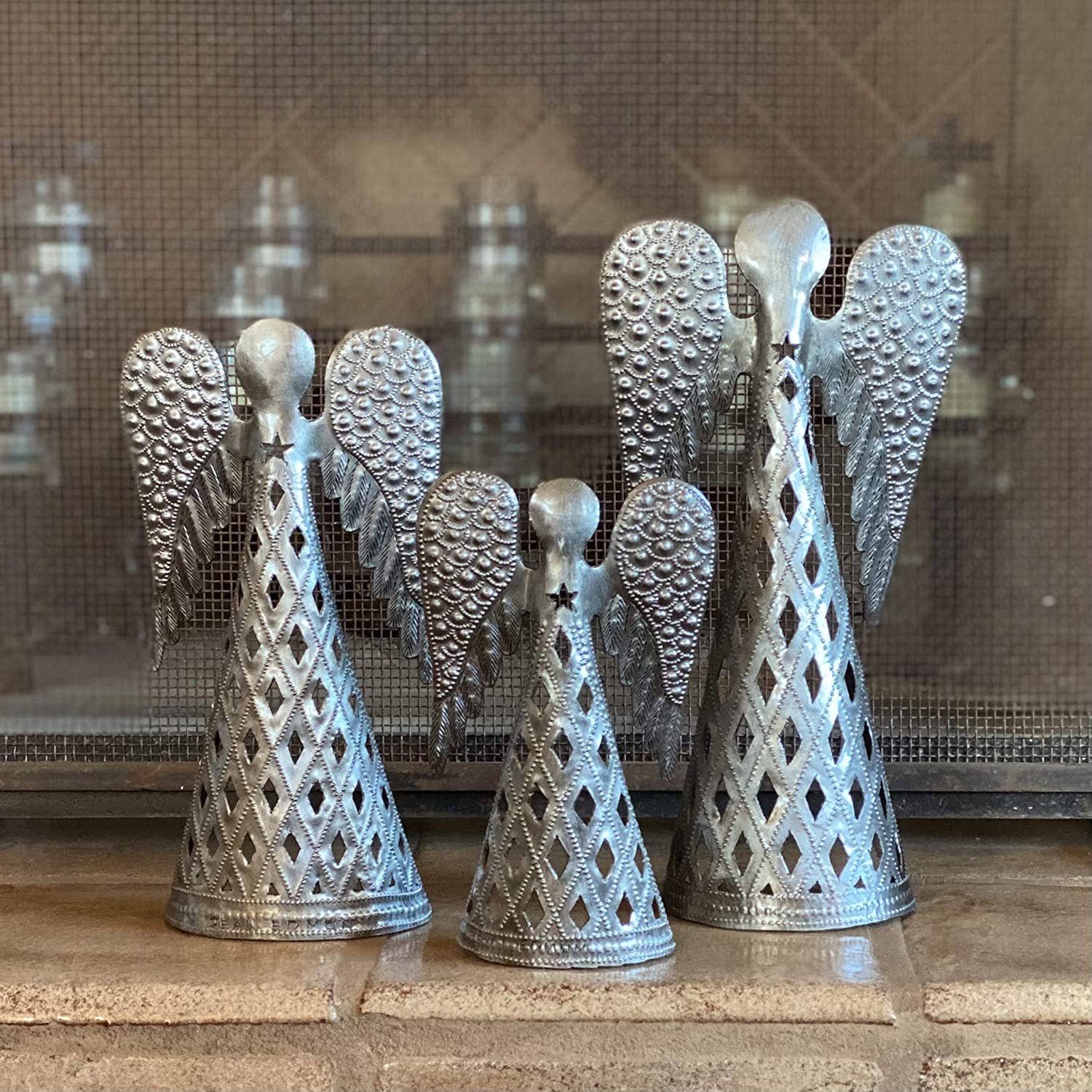 Haiti Fair Trade~ It's Cactus - Wholesale Christmas Decoration - Angel Table Top Decor, Handmade in Haiti, Recycled Metal Art2