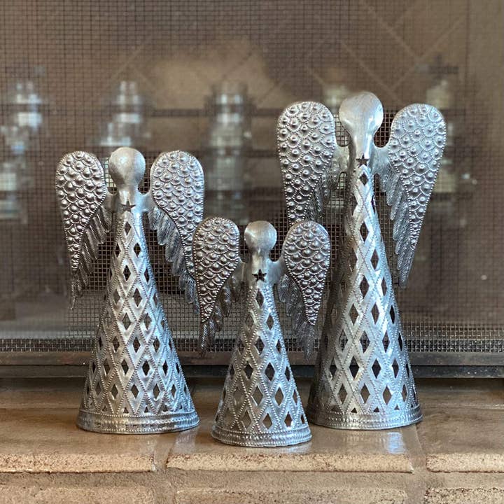 Haiti Fair Trade~ It's Cactus - Wholesale Christmas Decoration - Angel Table Top Decor, Handmade in Haiti, Recycled Metal Art2