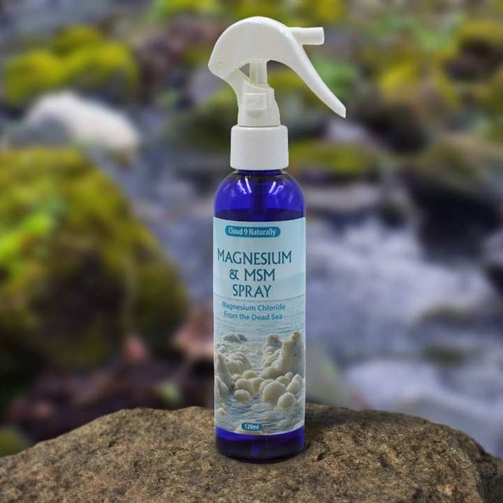 Spray Magnésium avec MSM pour la vente par Cloud 9 Naturally