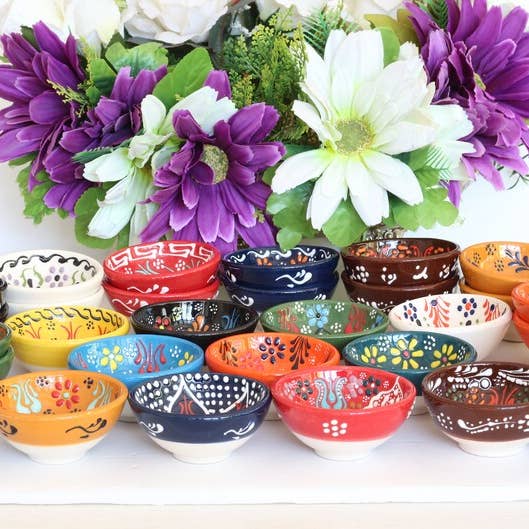 Mediterranean Collection – Großhandel Schüssel – Best Value Mini-Schüssel-Set Nr. 2 — 30 Stück, verschiedene Farben1