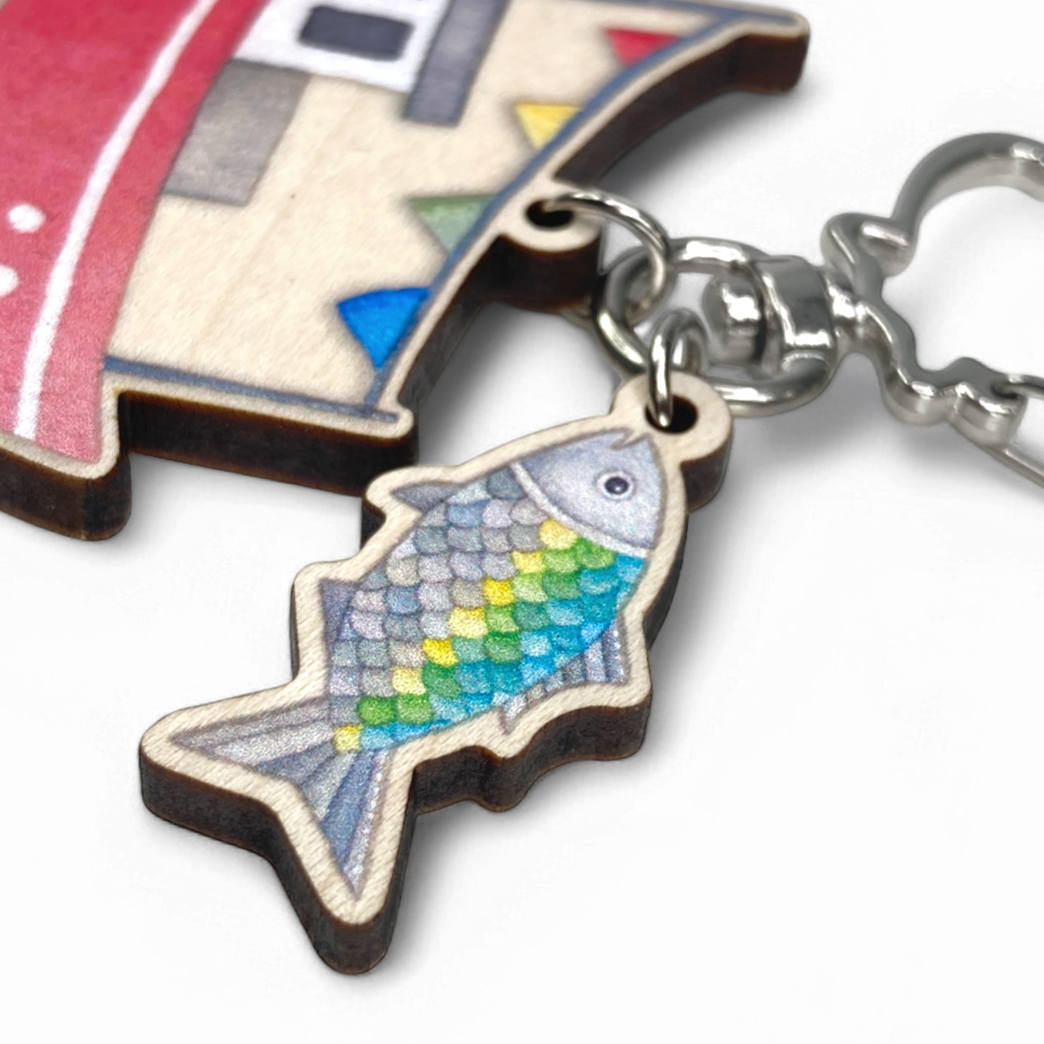 East Neuk Beach Crafts – wholesale Keychain – Unisex – Fishing Boat Keyring - Wooden Keychain - Seaside Gifts2