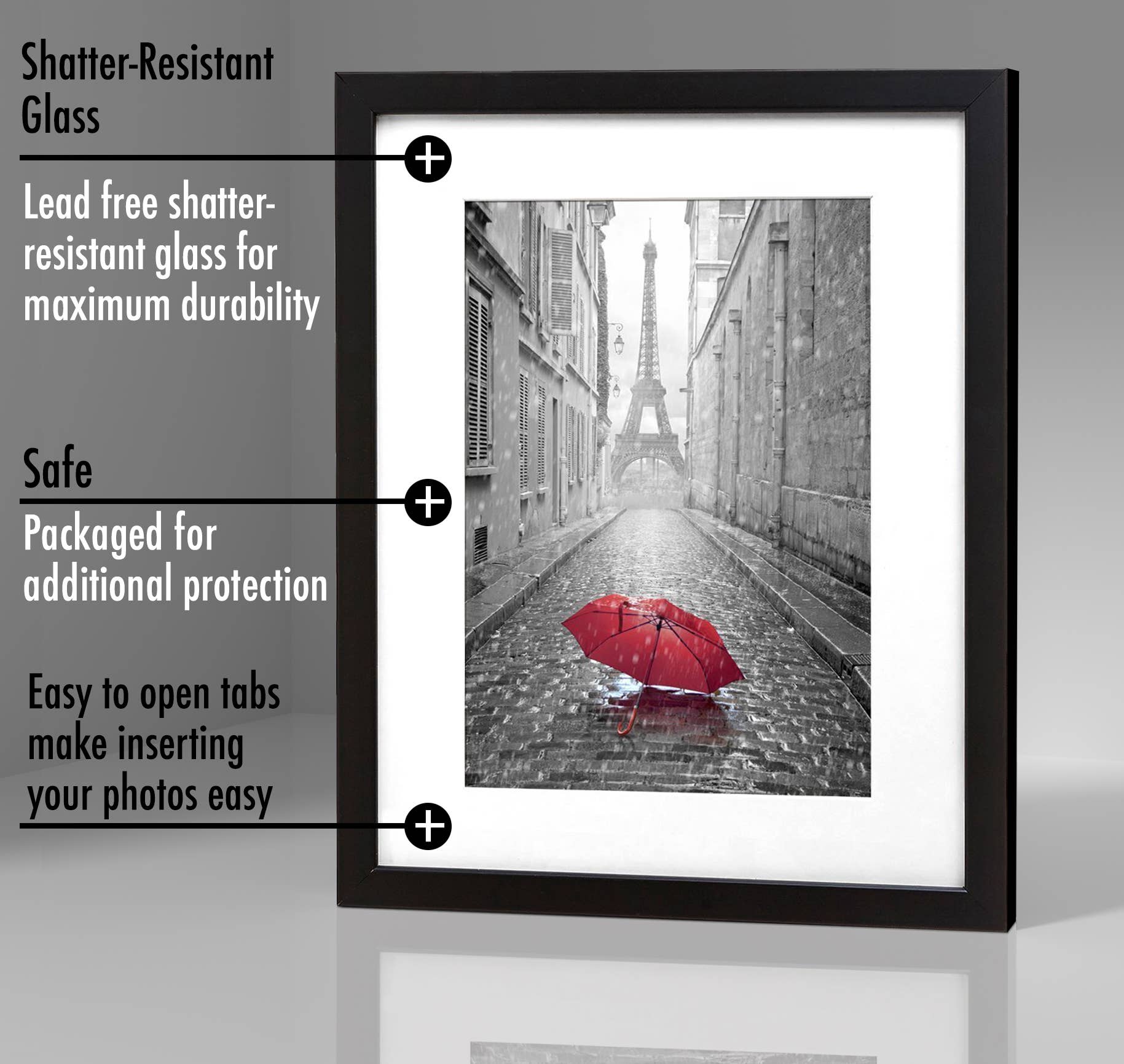 Americanflat - Wholesale Picture Frame - Americanflat Picture Frame with Mat Standard Molding87