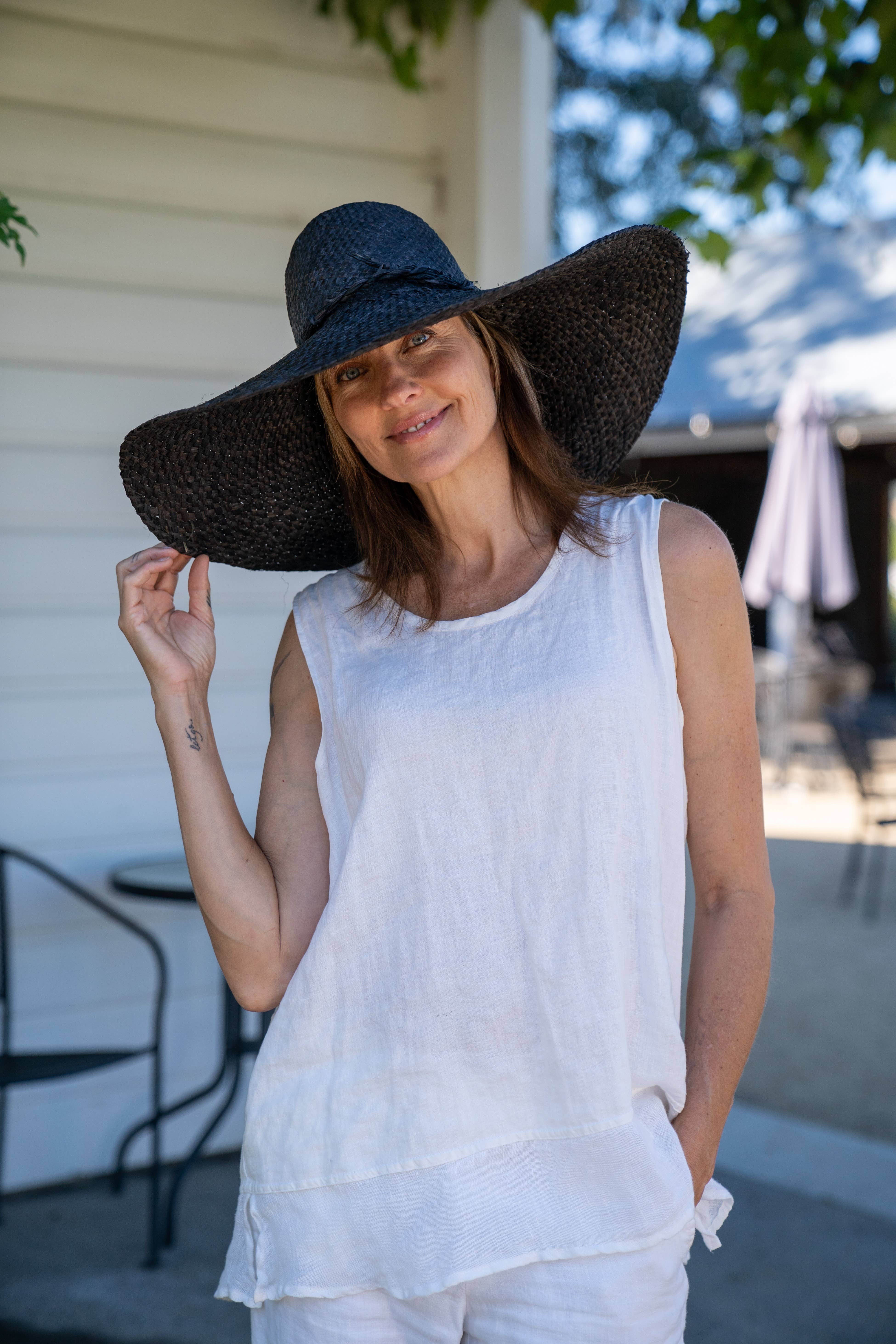 Shebobo - Wholesale Straw Hat - Women's - Natasha 7" Wide Brim Woven Straw Sun Hats12