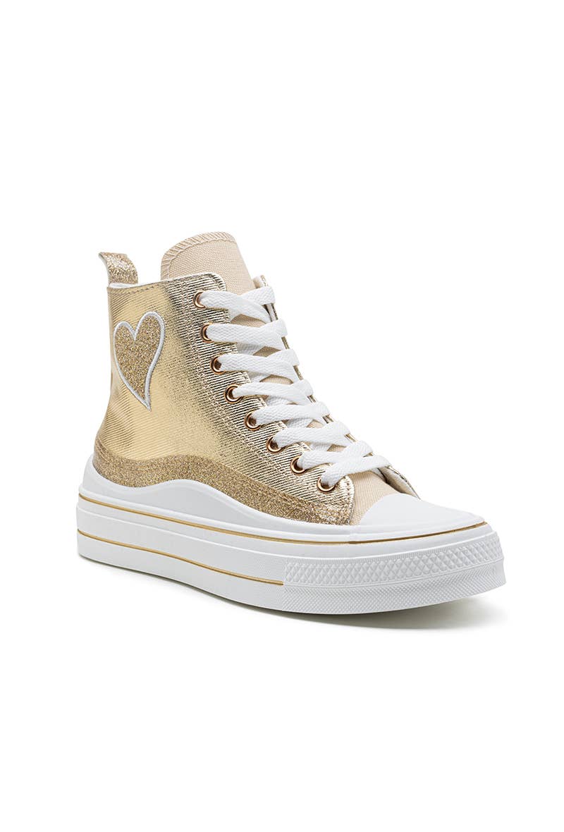 LADY GLORY - Wholesale Lifestyle Sneakers - Women's - High-top sneakers with heart16