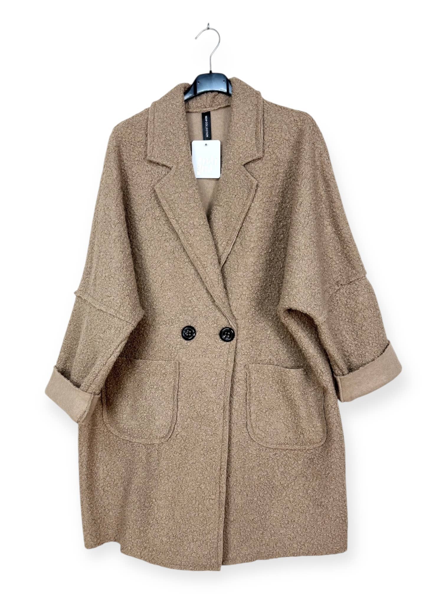 Lucky Nana - Wholesale Coat - Women's - AH 20803 - Double-Breasted Coat2