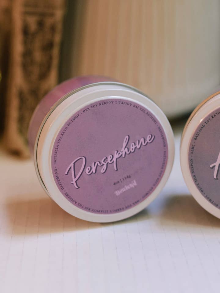 Persephone 4oz Candle - Mythology-Inspired Luxury Scented for wholesale by Bewick'd Studio