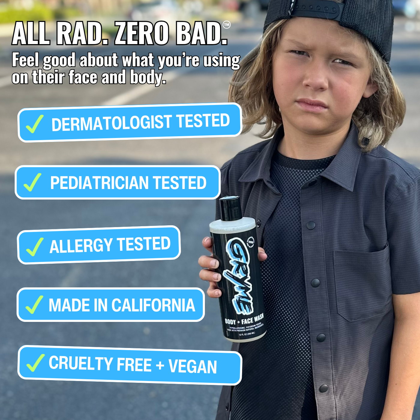 Gryme - Wholesale Body Wash/Shower Gel - Kids & Baby - Gryme 2-in-1 Body + Face Wash3