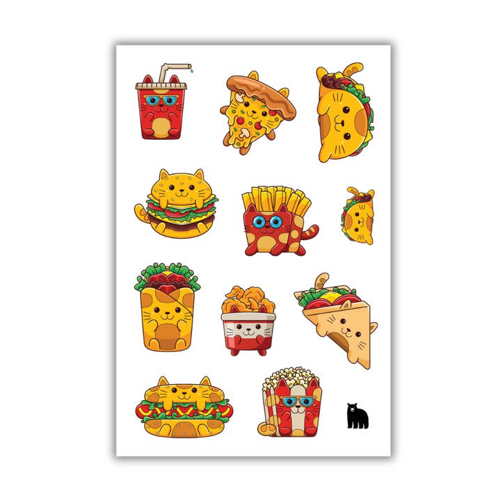 Lunch Cats pour la vente par Four Bears Sticker Club