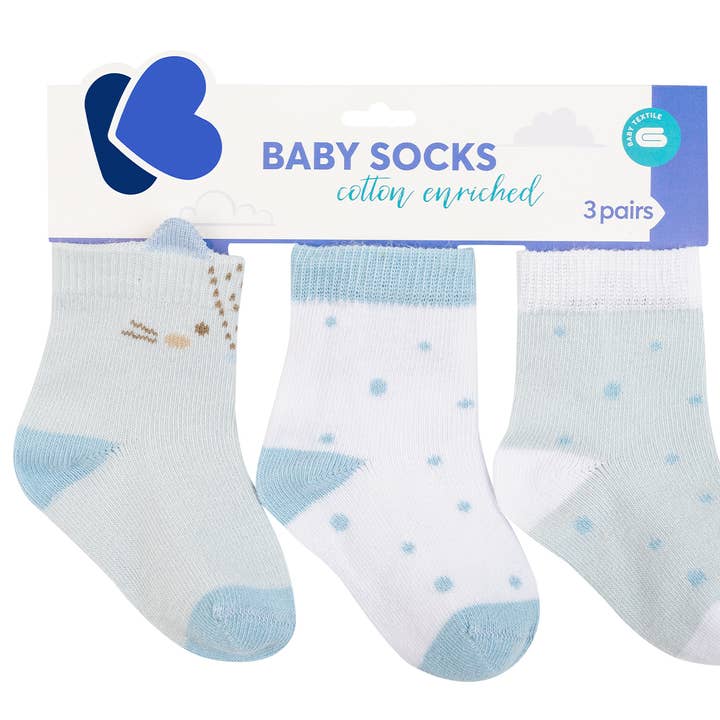 Baby Socks With 3D Ears Little Fox for wholesale by Kika Group Ltd.