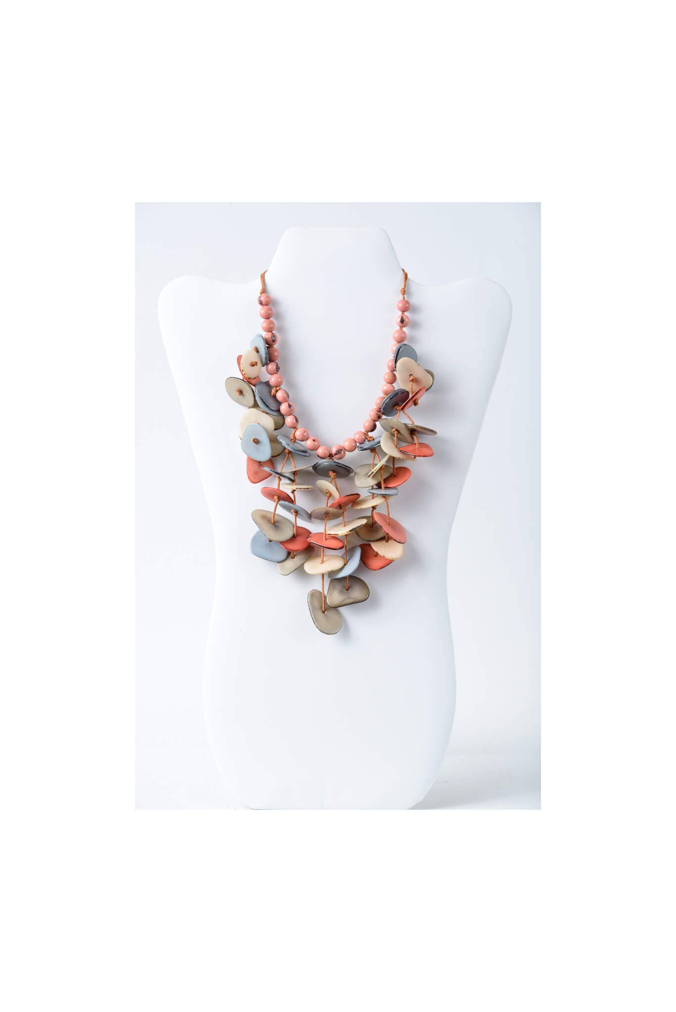 TaguArtsy - Wholesale Pendant/Charm Necklace - Ivy cascading tagua necklace Assorted Colors1