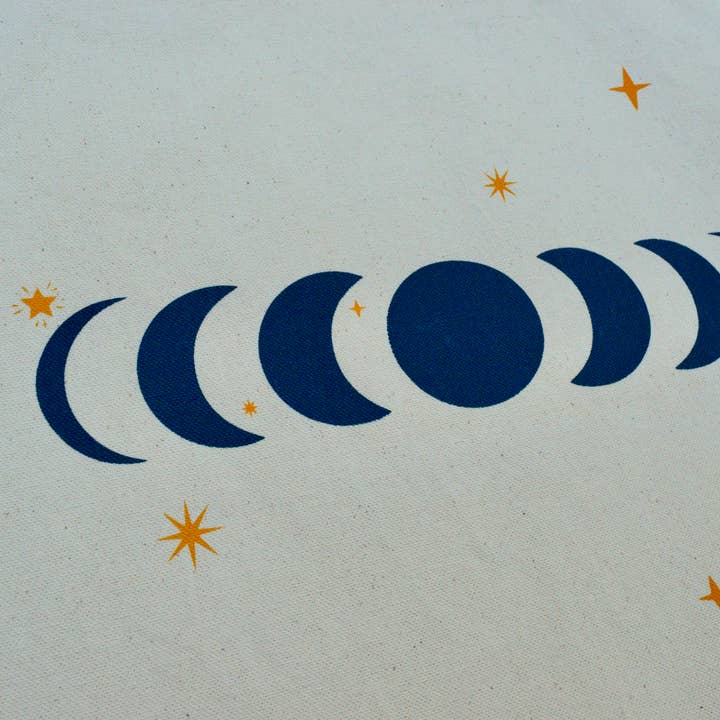 Queen Fayzel - Wholesale Tote Bag - Unisex - Moon Phases Organic Canvas Tote Bag2