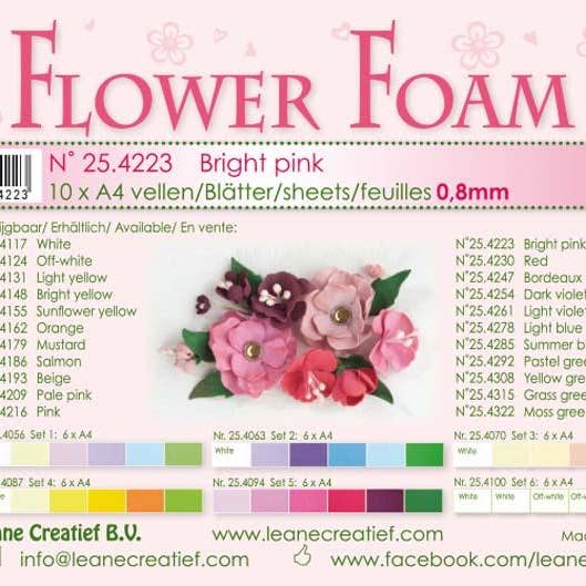 Ecstasy Crafts Distributing - Wholesale Craft Supplies - Flower Foam 10 A4 Sheets32
