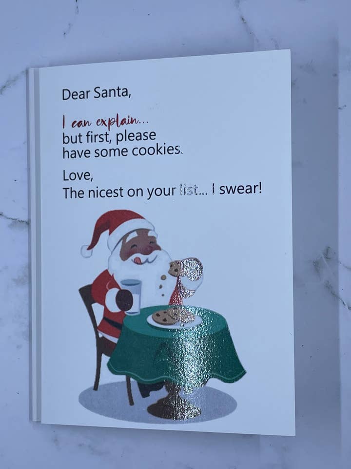 Cartão de Natal Caro Papai Noel por atacado de D. Johnson & Co Greetings