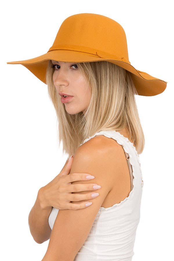 Cap Zone - Wholesale Fedora - Women's - Floppy Sun Hat with Bowknot Wide Brim Felt Hat11