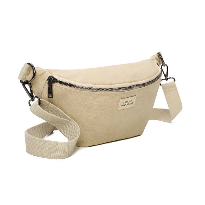 INES DELAURE - Wholesale Belt Bag - Women's - Canvas banana for women