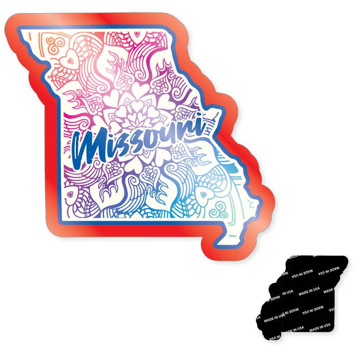 Magnet - Missouri Floral Pattern for wholesale by Morris Magnets