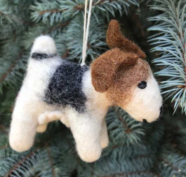 The Winding Road - Wholesale Ornament - Ornament - Felt Dog