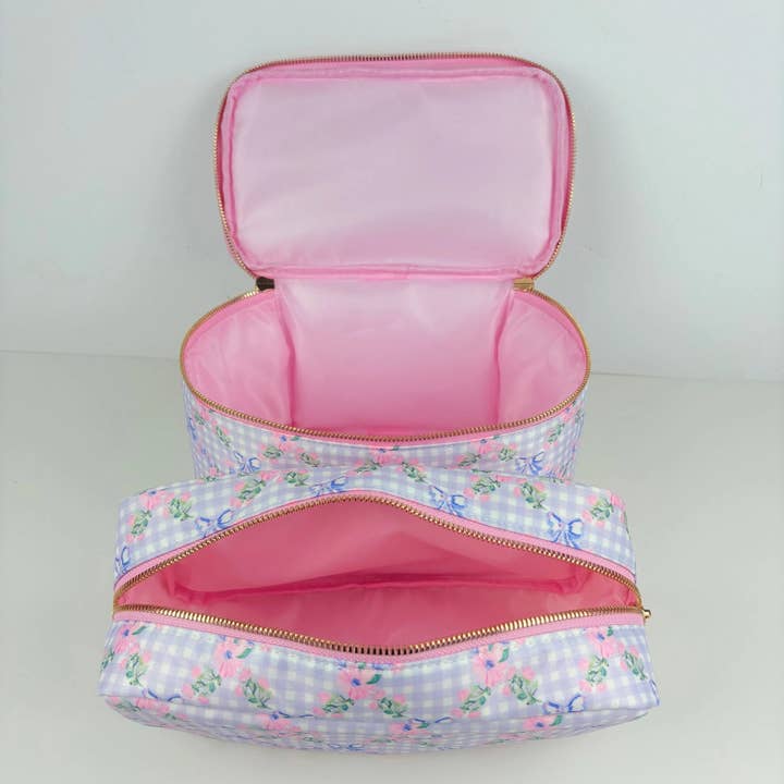 Beauty Stash - Wholesale Makeup/Cosmetic Bag - Lavender Valley Nylon Collection